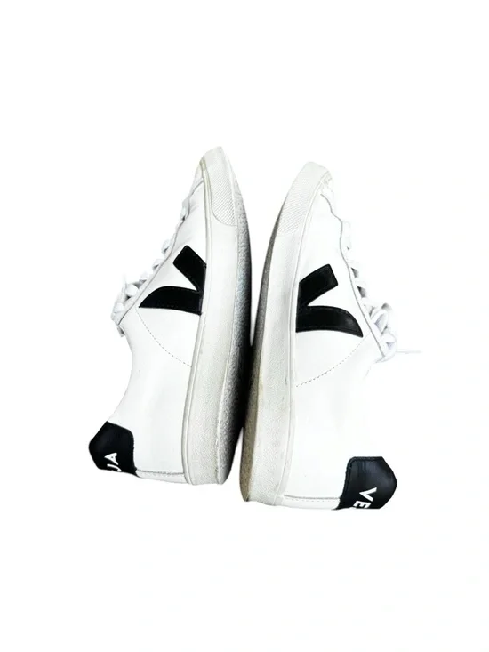 Veja Esplar Bi-Color Low-Top sneakers in white/black Size 7 - Picture 4 of 8
